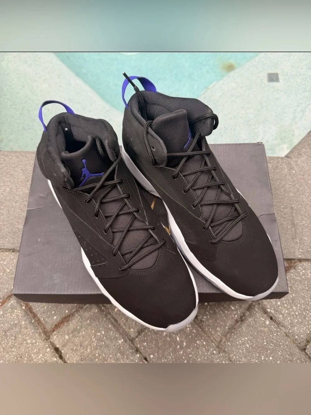 SIZE 10.5 NIKE AIR JORDAN LIFT OFF BLACK CONCORD SNEAKERS AR4430-040
